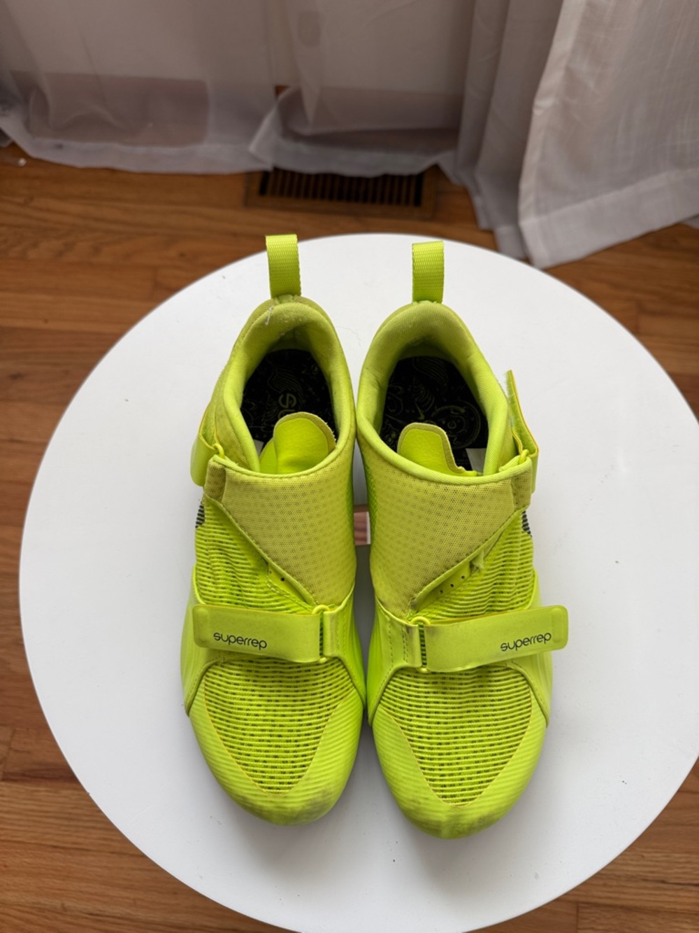 Preowned Women’s Size 8.5 Nike Superrep Neon Green Spin/cycling/bike shoes